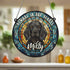 Cocker Spaniel Black Memorial Stained Glass Effect Suncatcher